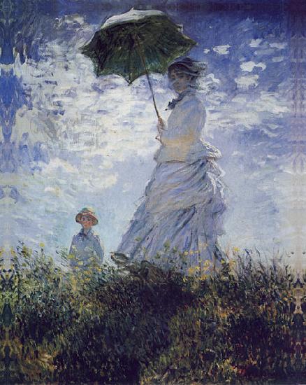 Claude Monet Women with umbrella oil painting image